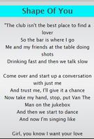 Ed Sheeran Best Song&Lyrics capture d'écran 1