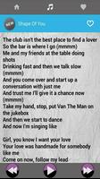 برنامه‌نما Ed Sheeran Music With Lyrics عکس از صفحه