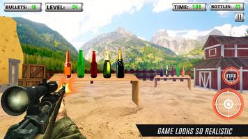 Bottle Shooting Game 3D Sniper โปสเตอร์