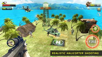 US Army Helicopter Gunship Strike : War Shooter poster