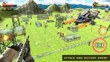 US Army Helicopter Gunship Strike : War Shooter screenshot 1
