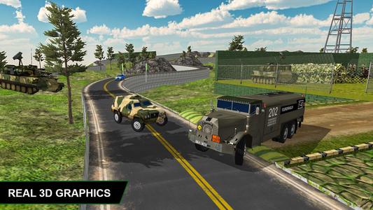 US Army Truck Driving Games 3D syot layar 1