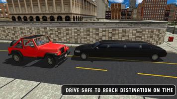 Limousine Car Taxi Offroad Parking Simulator 2018 screenshot 3