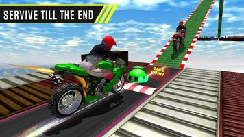 Moto Racer Bike : Impossible Track Stunt 3D Game Affiche