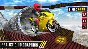 Moto Racer Bike : Impossible Track Stunt 3D Game capture d'écran 1