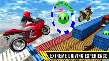 Moto Đua Xe đạp : Không thể nào Theo dõi Stunt 3D ảnh chụp màn hình 2