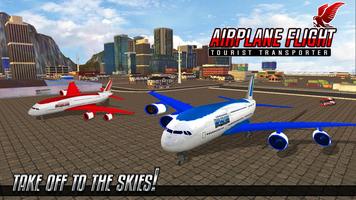 Tourist Transporter Airplane Flight Simulator 2018 poster