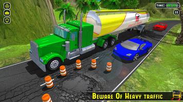 Oil Tanker Truck Transporter Driving Simulation 3D capture d'écran 2