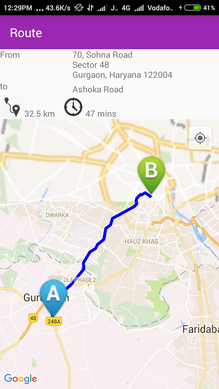 48 Km From My Location Ctc: Map My Journey For Android - Apk Download