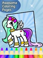 Colouring Book for Little Pony تصوير الشاشة 1