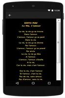 1 Schermata New Lyrics Edith Piaf