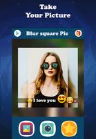 Blur Square Pic Editor : Art Filter-Emoji Affiche