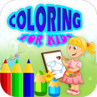 Coloring kids lovely icône