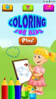 Coloring kids lovely Affiche
