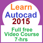 learn free Autocad 2015 - full free video course icône