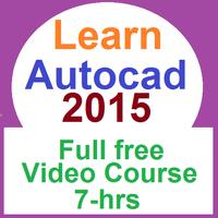 learn free Autocad 2015 - full free video course poster