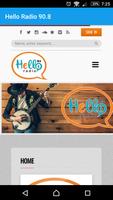 Hello Radio 90.8 الملصق