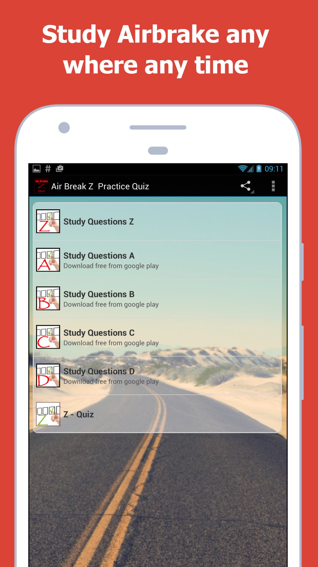Air Brake Z Endorsement Test APK للاندرويد تنزيل