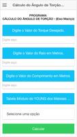 پوستر Calcular Ângulo de Torção