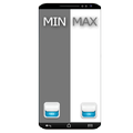 Белый экран. MIN. MAX.