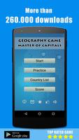Capitals Quiz - Geography Game पोस्टर