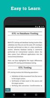 ETL Testing Tutorial captura de pantalla 3