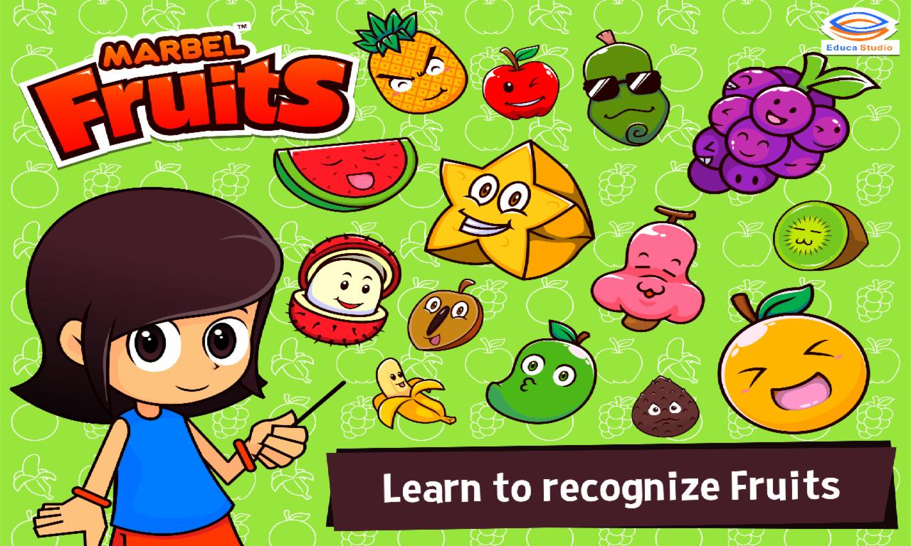 Fruits are fun. Open fun games Fruit for preschoolers.