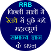 RRB Previous Years GK In Hindi