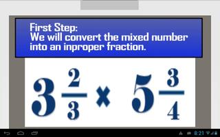 Multiplying Mixed Numbers Affiche