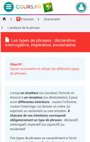 Cours.fr 5e screenshot 2