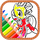 Draw Little Pony HD ไอคอน