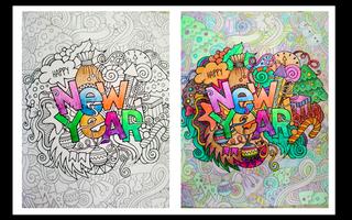 Doodle Art - Mewarnai Doodle Affiche