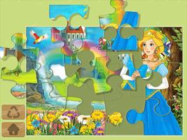 Puzzles et peinture princesses Affiche