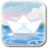 Paper boat ebook icône