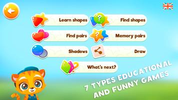 Learn shapes and forms Games for kids poster