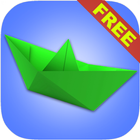 Origami Boat 3D Paper Folding أيقونة
