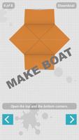 Origami Boat 3D Paper Folding تصوير الشاشة 1