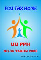 UU PPH No.36 Tahun 2008 Affiche