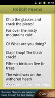 The Hobbit Poems الملصق