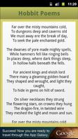 The Hobbit Poems تصوير الشاشة 1