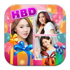 Happy Birthday Photo Collage biểu tượng