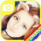 Snapfilter and Cat Face Editor Photo Design آئیکن
