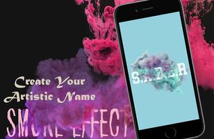 Smoke Effect Name Art New โปสเตอร์