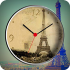 Eiffel Clock Live Wallpaper icône
