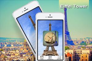 Eiffel Clock Live Wallpaper Affiche