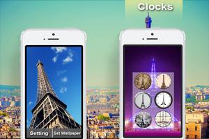 Eiffel Clock Live Wallpaper capture d'écran 2
