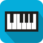 Piano keyboard with Song&Music icône