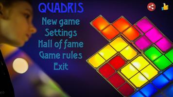 Quadris - Tetris blocks الملصق