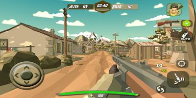 Call of Pixel World War 2 WW2: Pixel's FPS Game Affiche