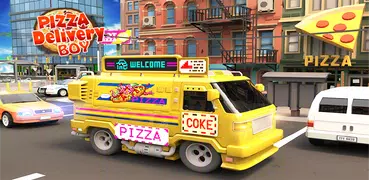 Pizza Entrega Chico: Ciudad Conducción Simulador